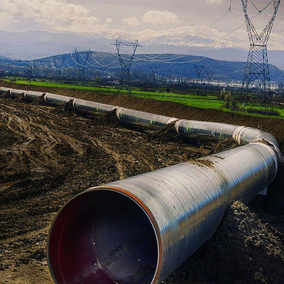 Pipe di segatura per acqua a bassa pressione in acciaio Dn200 per irrigazione agricola